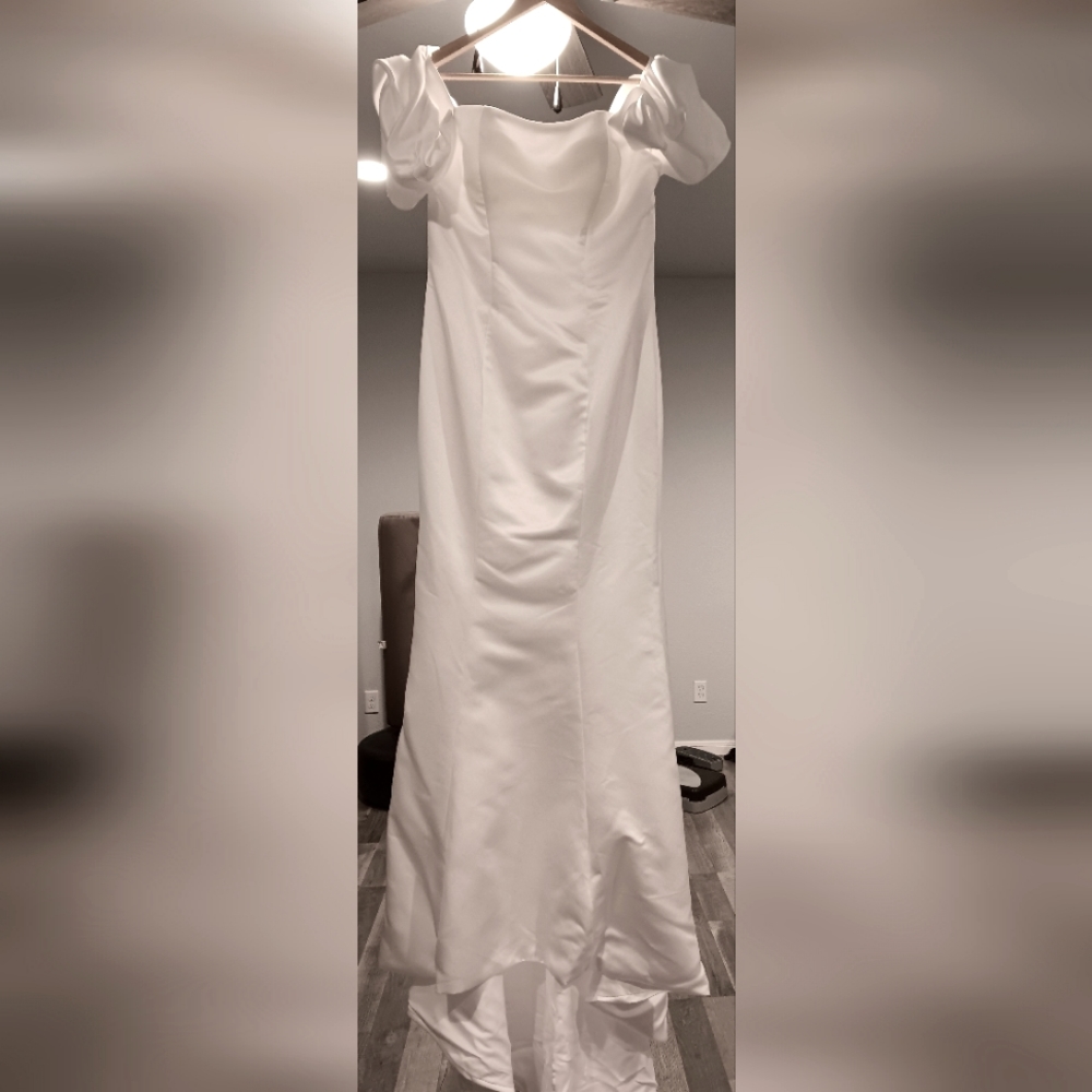 T S Couture size 10 white wedding dress